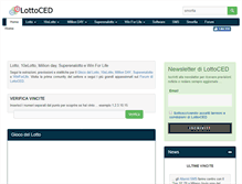 Tablet Screenshot of lottoced.com